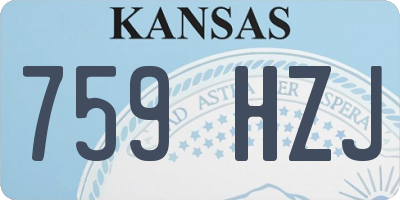 KS license plate 759HZJ
