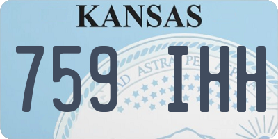 KS license plate 759IHH