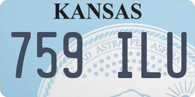 KS license plate 759ILU