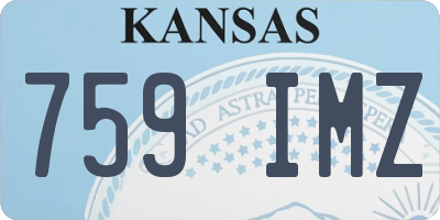 KS license plate 759IMZ