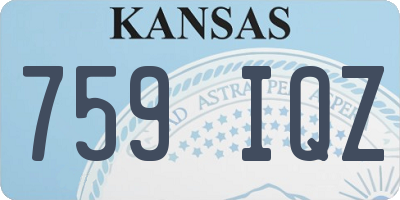 KS license plate 759IQZ