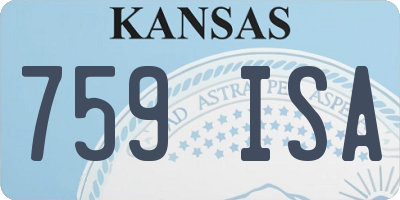 KS license plate 759ISA