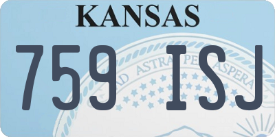 KS license plate 759ISJ
