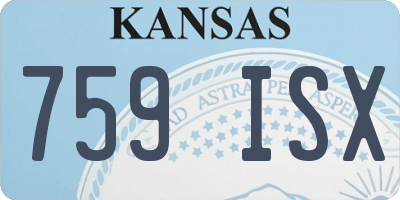 KS license plate 759ISX