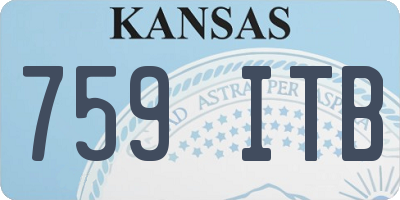 KS license plate 759ITB