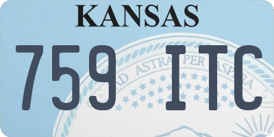 KS license plate 759ITC
