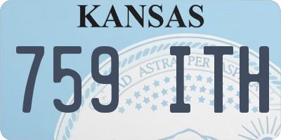 KS license plate 759ITH