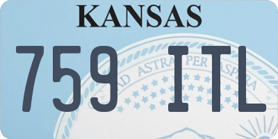 KS license plate 759ITL