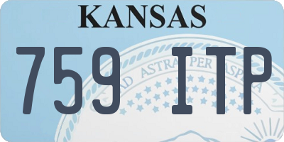 KS license plate 759ITP