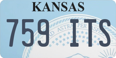 KS license plate 759ITS