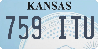 KS license plate 759ITU