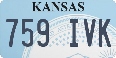 KS license plate 759IVK