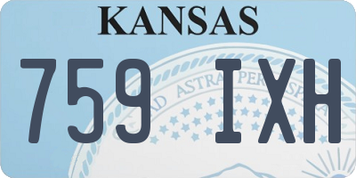 KS license plate 759IXH