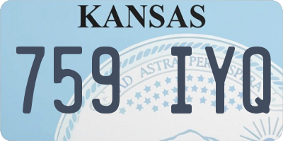 KS license plate 759IYQ