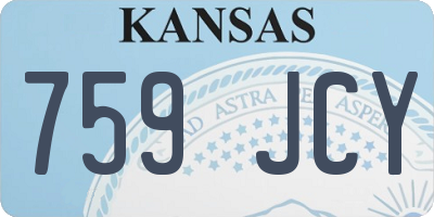 KS license plate 759JCY