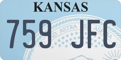 KS license plate 759JFC