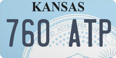 KS license plate 760ATP