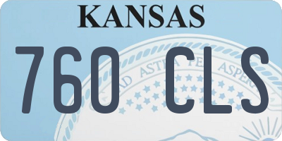 KS license plate 760CLS
