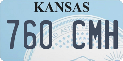 KS license plate 760CMH
