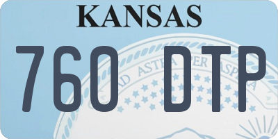 KS license plate 760DTP
