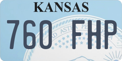 KS license plate 760FHP