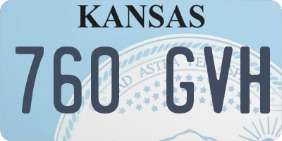 KS license plate 760GVH