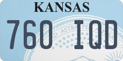 KS license plate 760IQD