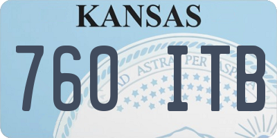KS license plate 760ITB