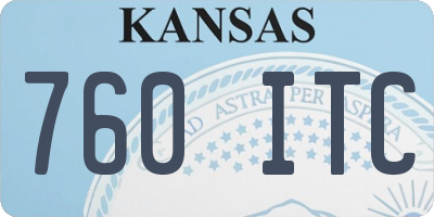 KS license plate 760ITC