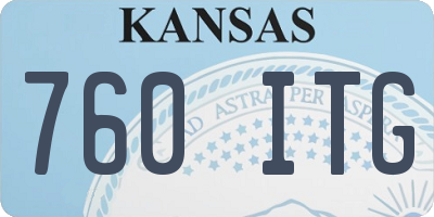 KS license plate 760ITG