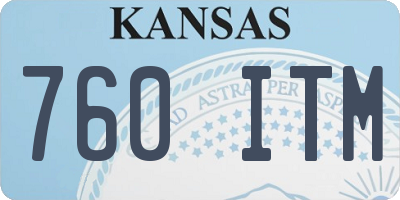 KS license plate 760ITM
