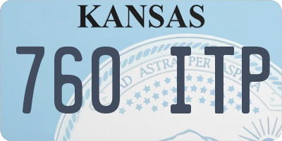 KS license plate 760ITP
