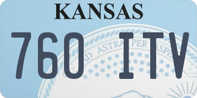KS license plate 760ITV