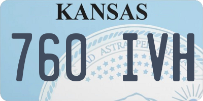 KS license plate 760IVH