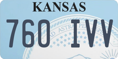 KS license plate 760IVV