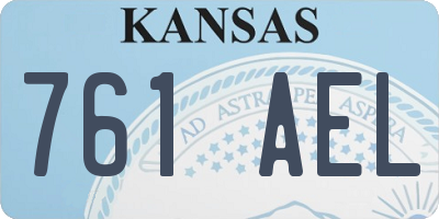 KS license plate 761AEL