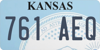KS license plate 761AEQ