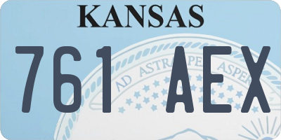KS license plate 761AEX