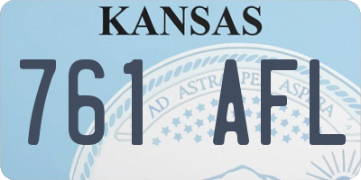 KS license plate 761AFL