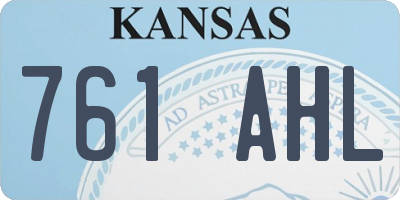 KS license plate 761AHL