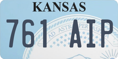 KS license plate 761AIP