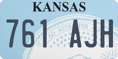 KS license plate 761AJH
