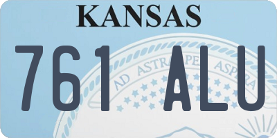 KS license plate 761ALU