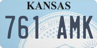 KS license plate 761AMK