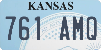 KS license plate 761AMQ