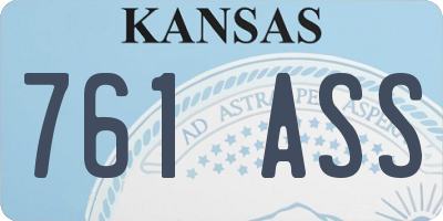 KS license plate 761ASS
