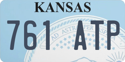 KS license plate 761ATP