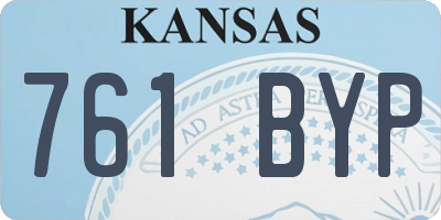 KS license plate 761BYP