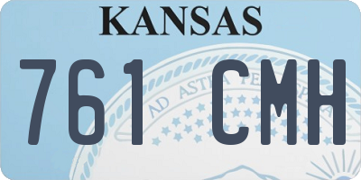 KS license plate 761CMH