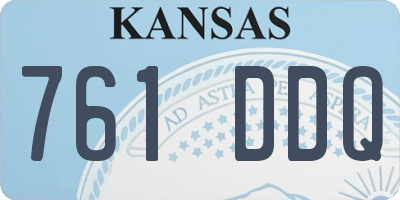 KS license plate 761DDQ